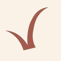 Hand drawn soft earth tones illustration element vector