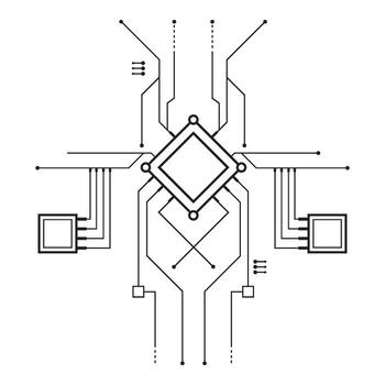 Hacking Glyphs Element vector