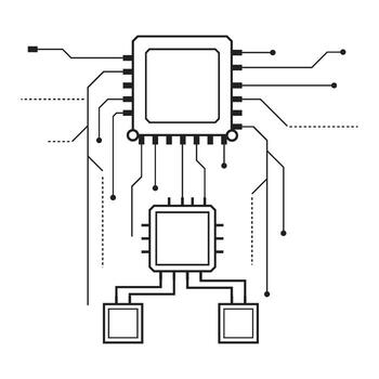 Hacking Glyphs Element vector