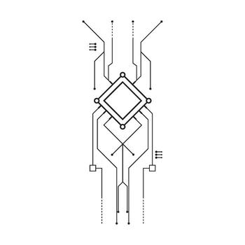 Hacking Glyphs Element vector