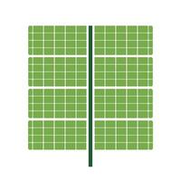 Solar panel on a white background. . Flat style. Green energy concept vector
