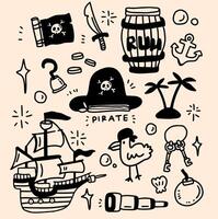 pirate element design for templates. vector