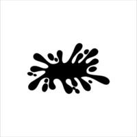 a black and white splash icon on a white background vector