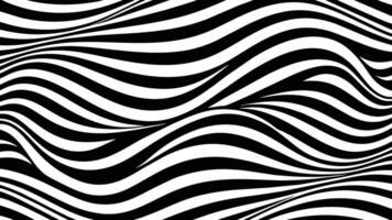 Abstract black and white wave line draw illustration background vector