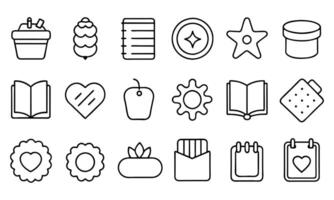Set of stickers on different topic. illustration on white background vector