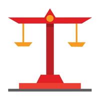 Stable scale flat illustration on white background. vector