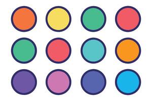 Color palette set illustration on white background.. vector