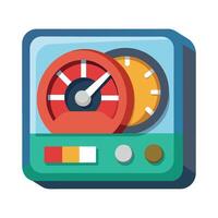 Dashboard layout flat illustration on white background vector