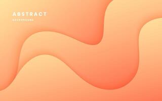Orange abstract backgrounds. orange gradient background dynamic wavy light and shadow. liquid dynamic shapes abstract composition. modern elegant design. Illustration 10 eps. vector
