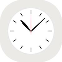 Clock time icon simple style vector
