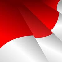 Indonesian flag template gradient background. white and red gradient background with copy space vector