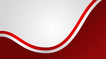 Red and white Indonesian flag gradient template background with empty space for your text. Indonesia Independence Day template background vector