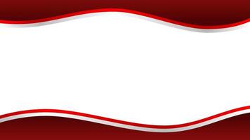Red and white Indonesian flag gradient template background with empty space for your text. Indonesia Independence Day template background vector