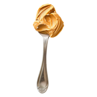 Spoon of peanut butter isolated on transparent background png