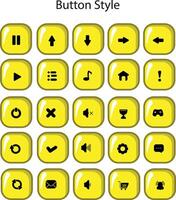 Button styles are used for various graphic design purposes, web design, game design and others vector