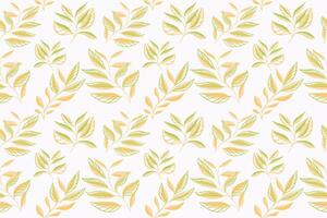 Summer simple tropical floral botanical pattern. Creative abstract shape branches leaves seamless print on a light background. hand drawing sketch. Design for fashion, fabric, textiles, cover vector