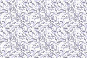 Pastel unique jungle pattern with abstract artistic branches leaves. Creative botanical seamless print on a light background. hand drawing illustration. Designs for fabric, textiles, fashion vector