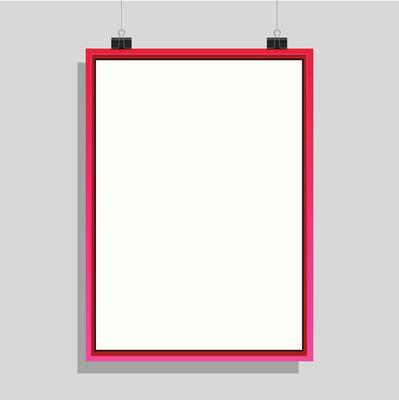 White blank frame, Wall frame, photo frames with clips