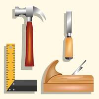 Carpentry tools Background, a picture of a hammer and a triangle with a triangle in the background vector