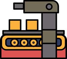 A machine with a black and white design vector