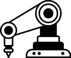 black and white drawing of a robot with a chain around its neck vector