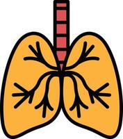 black and white drawing of a lung with a white stem vector