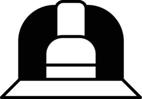 A engineer hat with a stripe vector