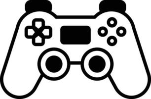 A black and white image of a game controller vector