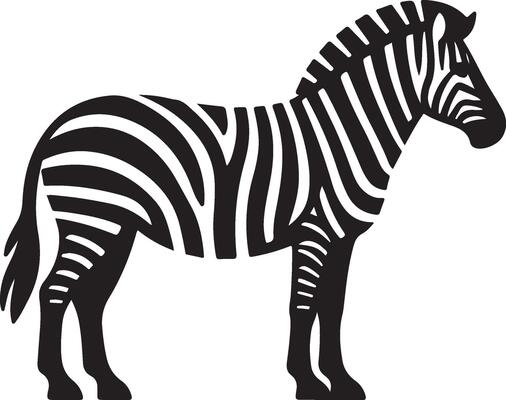 zebra animal silhouette illustration