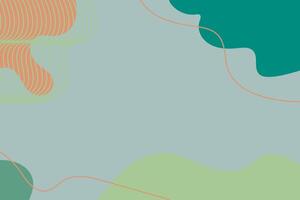 Minimalistic organic abstract and floral Background template vector