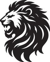 Lion head, lion face Illustration, on a isolated background, EPS vector