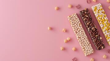 Snack protein bar healthy diet nuts energy granola copy space photo