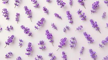 Lavender flower pattern seamless romantic wallpaper background photo