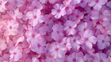 Phlox flower pattern seamless romantic wallpaper background photo