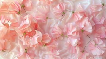 Sweet pea flower pattern seamless romantic wallpaper background photo