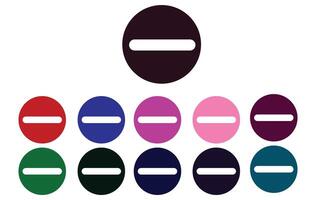 minas , cancel, wrong and reject set . illustrationPrint vector