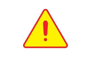 Exclamation - caution icon design template vector