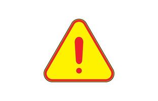 Exclamation - caution icon design template vector