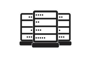 Computer Server. icon vector