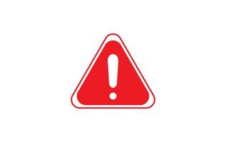 Danger or warning sign triangle icon design template, vector