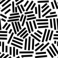 Aesthetic Contemporary printable seamless pattern with abstract line, dot, shape brush stroke in black and white colors. Boho background in minimalist style Illustration vector