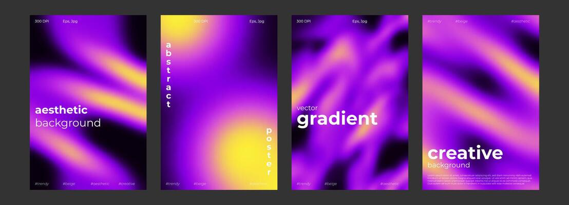 Thermal map abstract gradient cold and warm color background with infrared blurred pattern. Retro faded acid neon social media poster, stories highlight templates for digital marketing for stories