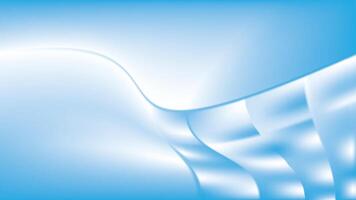 Abstract geometric white and blue color background with curve lines. illustration. vector