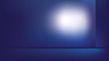 Abstract blurred gradient background, white and dark blue color, spotlight background. illustration. vector