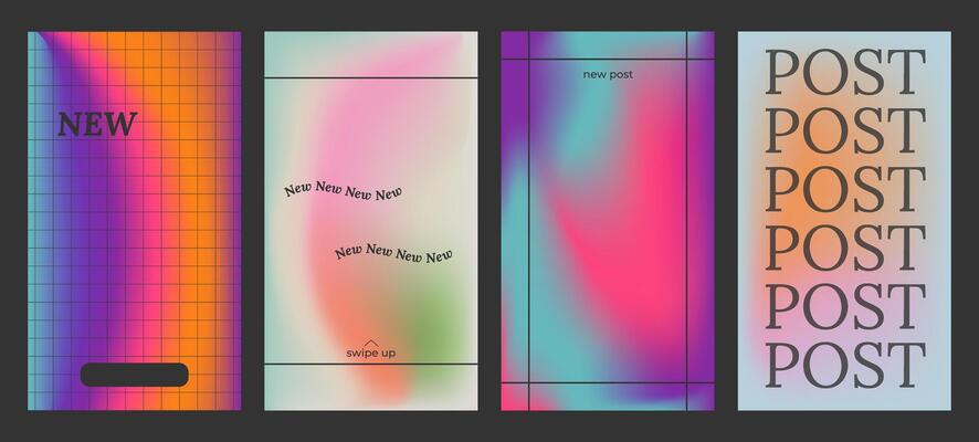Y2k Aesthetic abstract gentle gradient background with blue, pink, purple, soft blurred pattern. Modern poster for social media stories, album covers, banners, templates for digital marketing