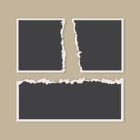 collage photo frame template for photographs presentation vector