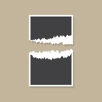 collage photo frame template for photographs presentation vector