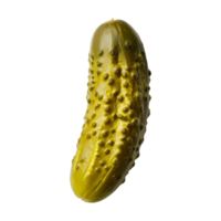 Top Down View Of A Dill Pickle On Transparent Background png
