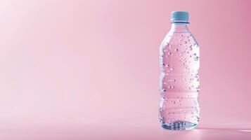 Plastic bottle mineral water for healthy drinking recycling container photo