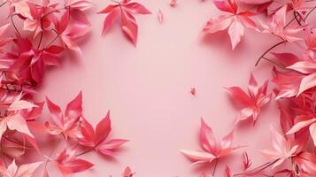Momiji leaves copy space decoration isolated background photo